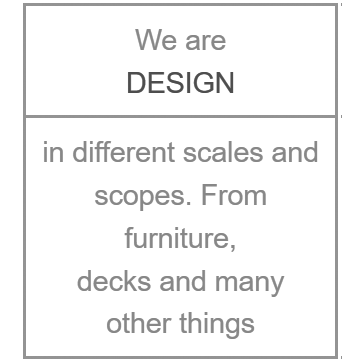We are designers